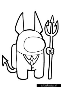 Among US devil coloring page
