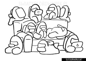 Among Us Free Coloring Pages