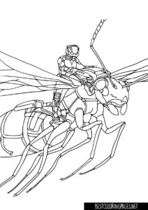 AntMan Colouring Page