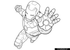 Avengers Ironman coloring page