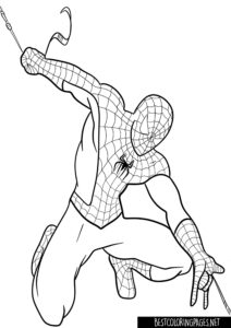 Coloring page Avengers Spiderman
