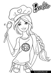 Barbie chief coloring pages