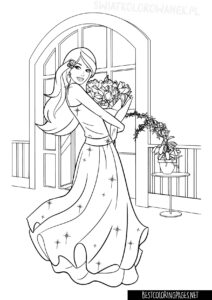 Barbie colouring page