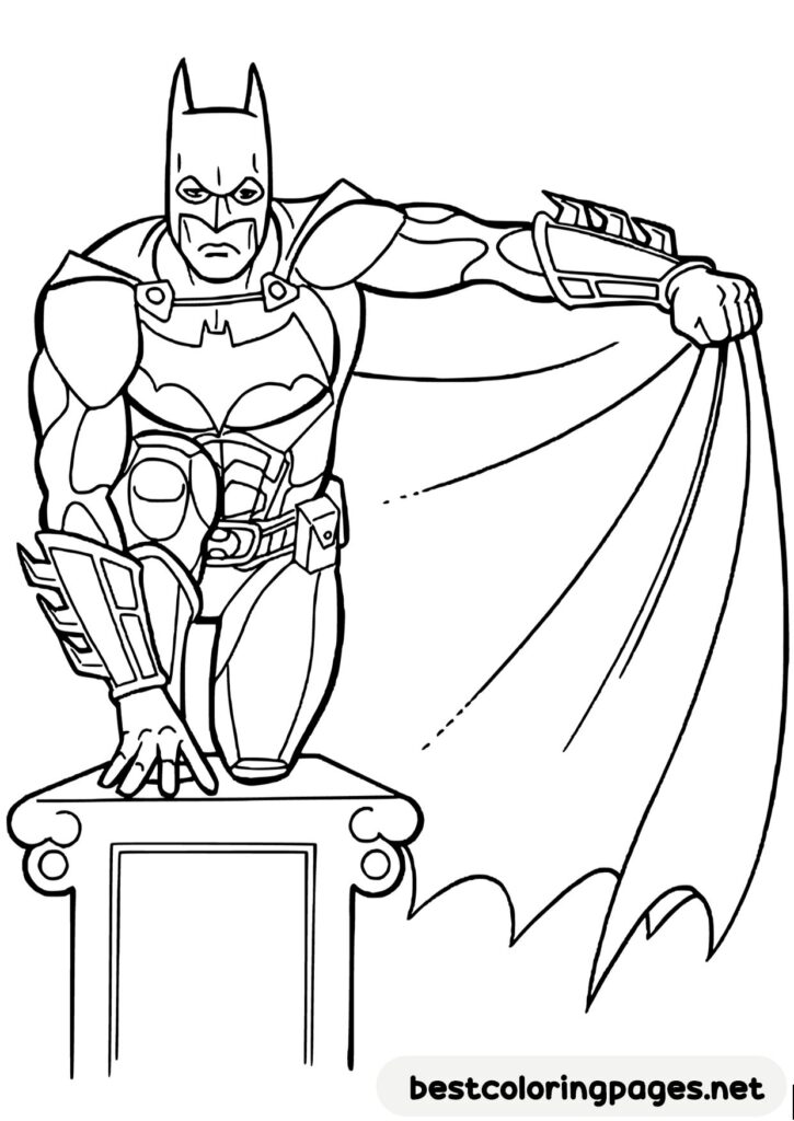 Batman coloring page for print