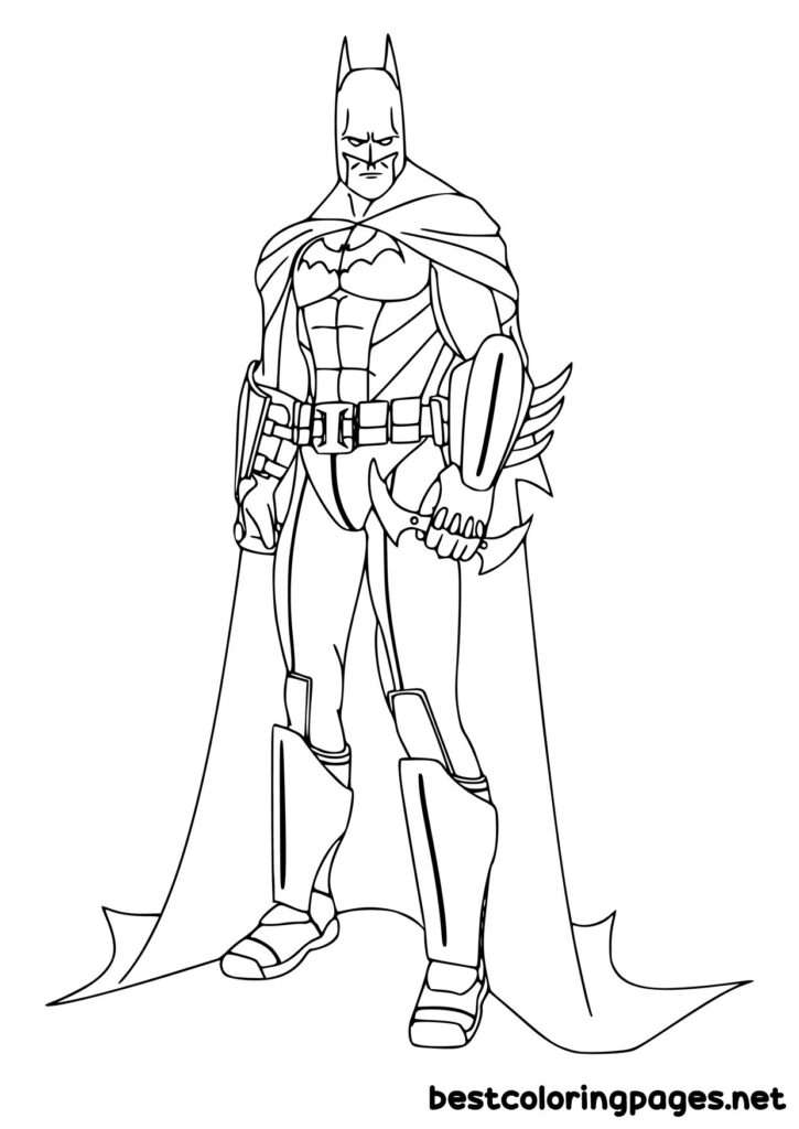 Batman coloring sheet