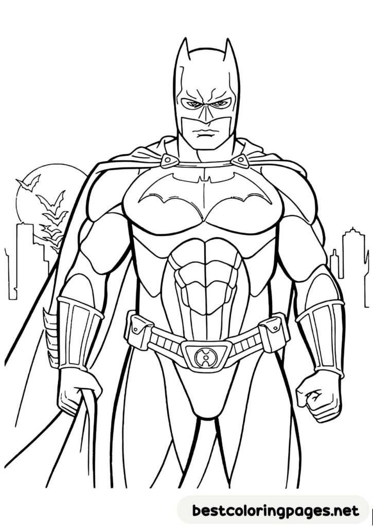 Batman Coloring Book: Great Coloring Book For Those Who Are