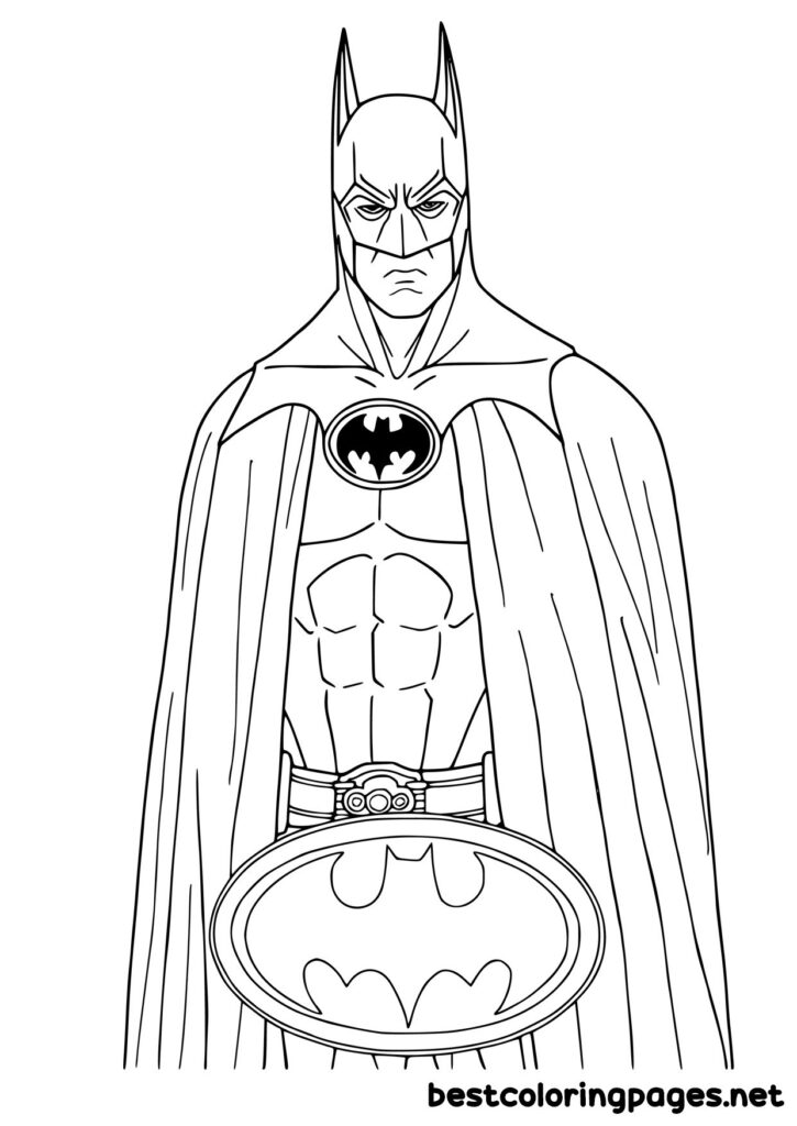 Batman Superhero Coloring Pages 2 Free Printable Coloring Pages