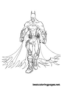 Batman superhero coloring pages