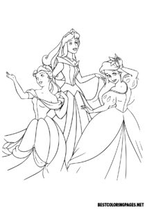Best printable coloring pages with princess