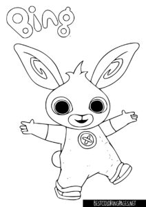 Bing Bunny coloring pages