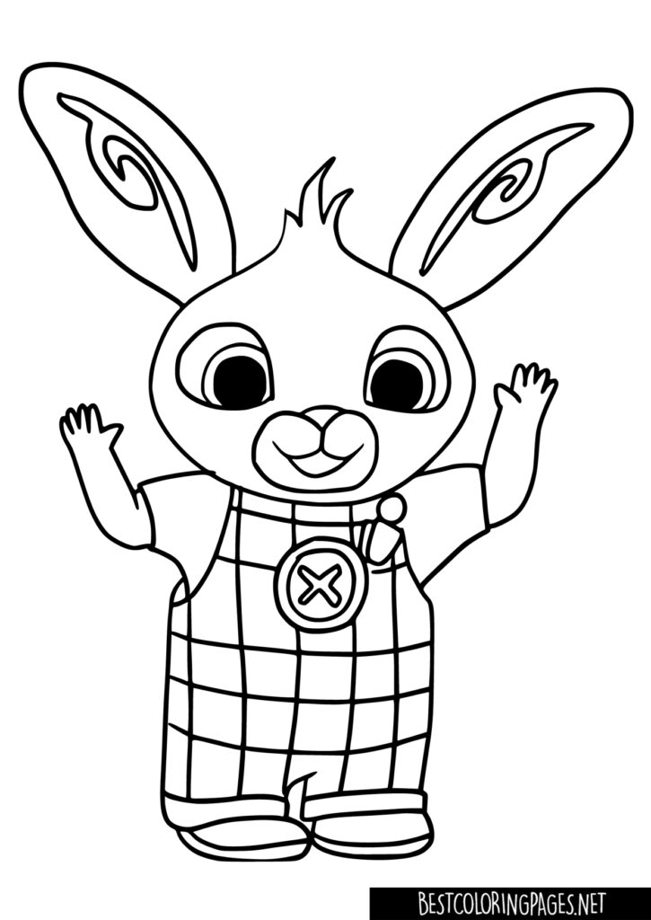 Bing Bunny coloring pages