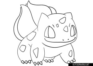 Bulbasaur coloring page Pokemon
