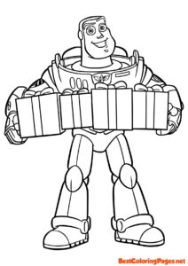 Buzz Lightyear Toy Story Coloring Page