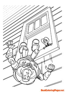 Buzz Lightyear free printable coloring page