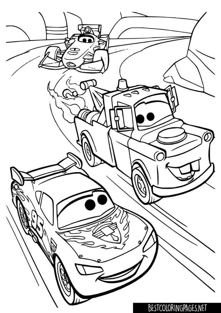 Cars Movie Free printable coloring pages
