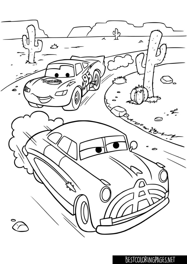 Cars The Movie Coloring Pages
