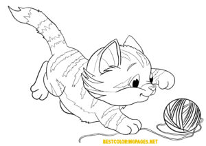 Cat coloring page 2