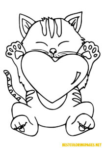 Cats coloring pages 10