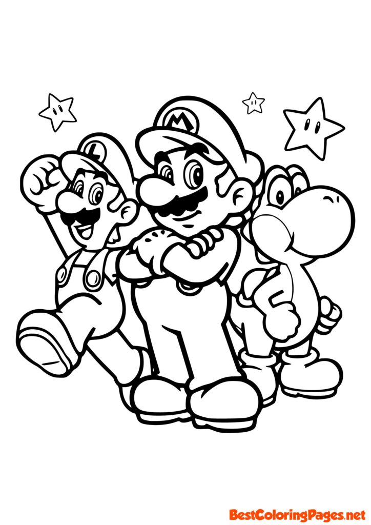 Coloring Book Mario