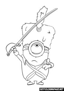 Coloring Page Minions