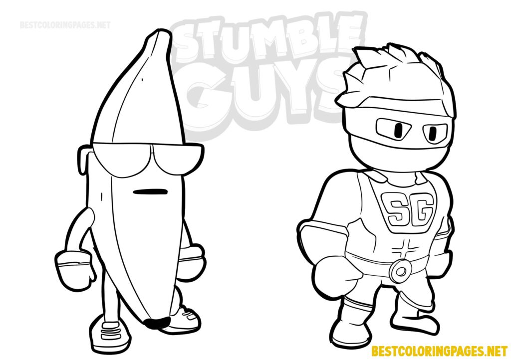 Coloring Page Stumble Guys