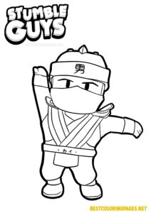Coloring Pages Stumble Guys Dynamitron