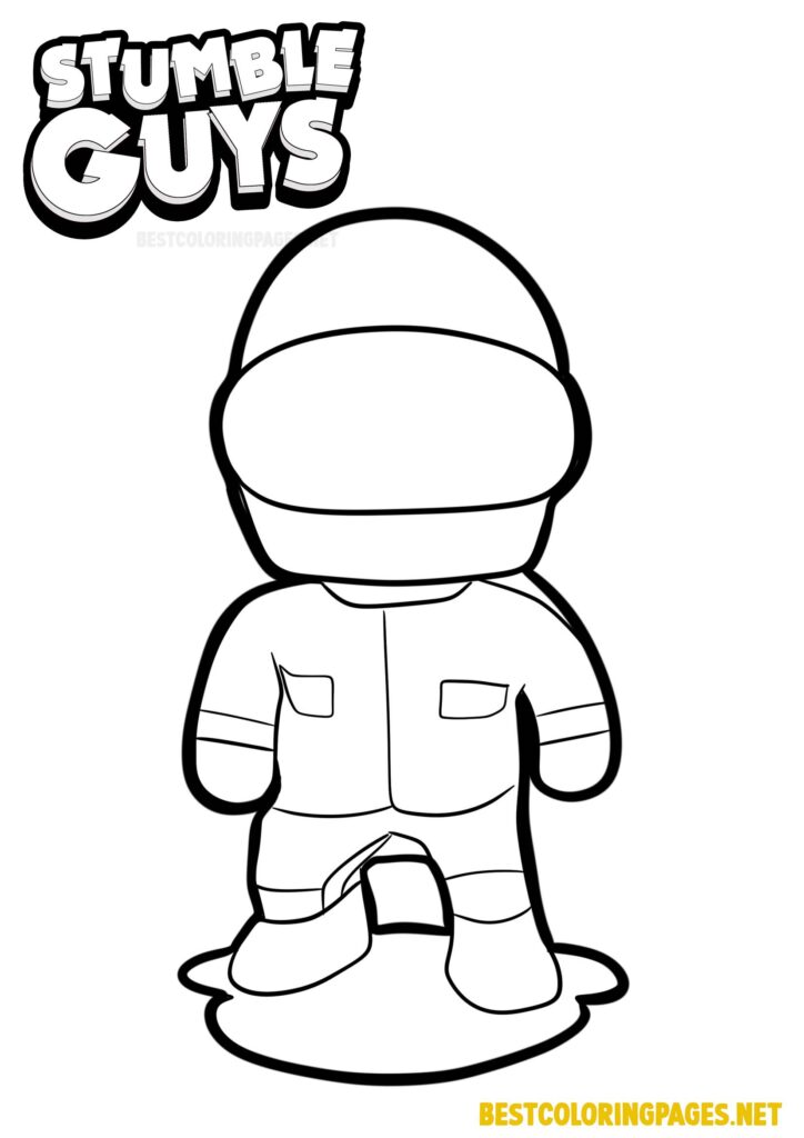 Coloring Pages Stumble Guys Racer