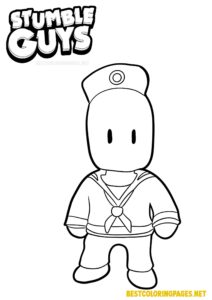 Coloring Pages Stumble Guys Sailor Sean
