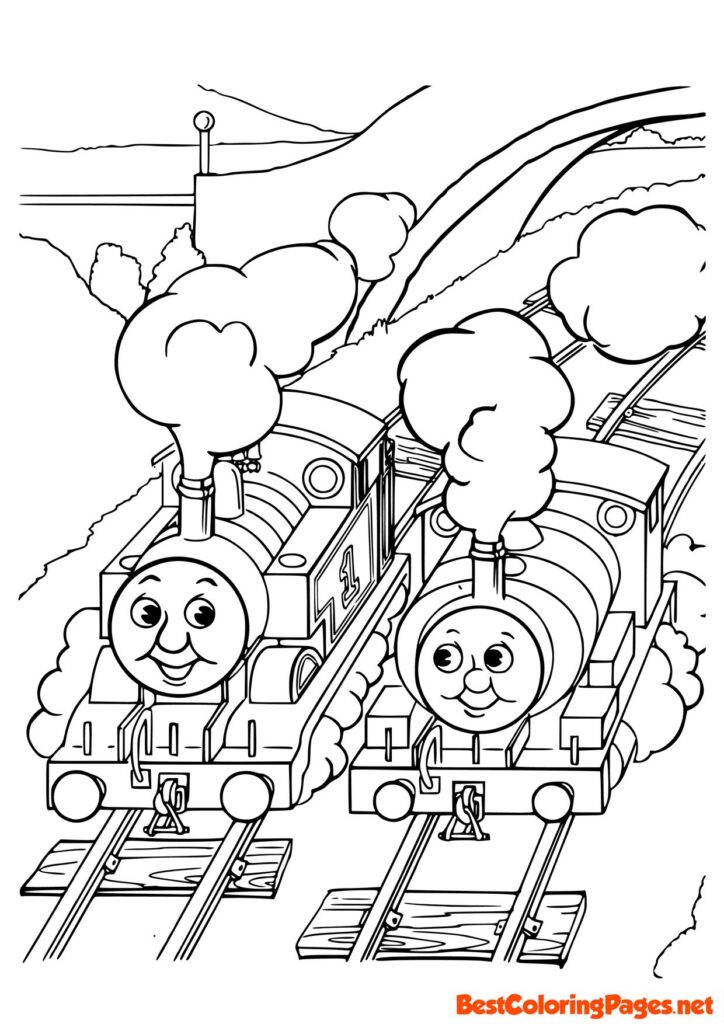 Coloring Pages Thomas and Friends 4