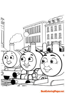Coloring Pages Thomas the Train free printable