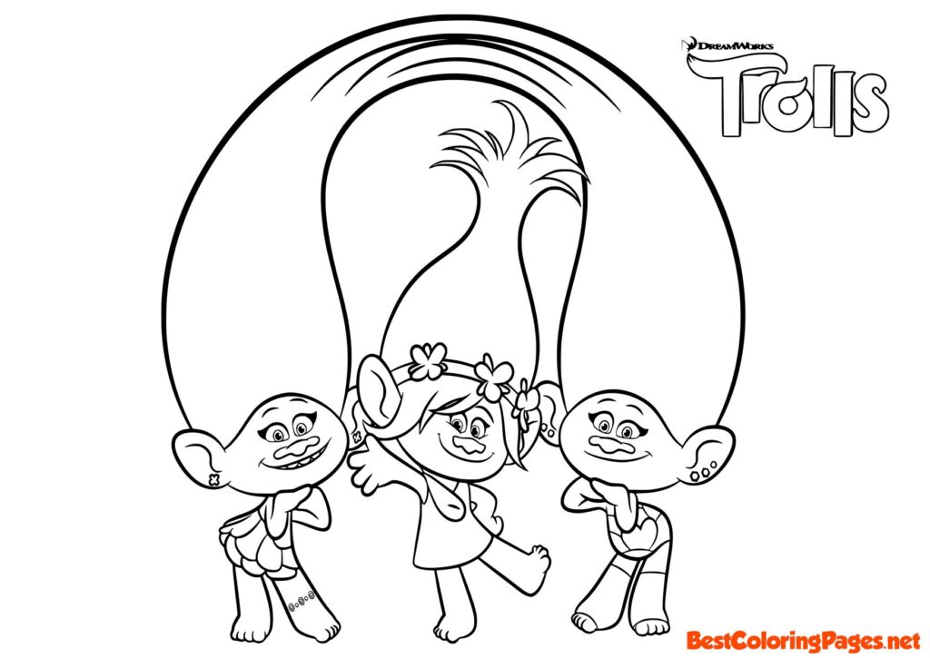 Coloring Pages Trolls