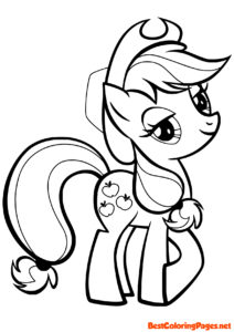Coloring page Apple Jack