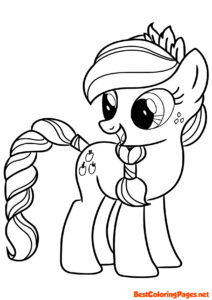 Coloring page AppleJack My Little Pony