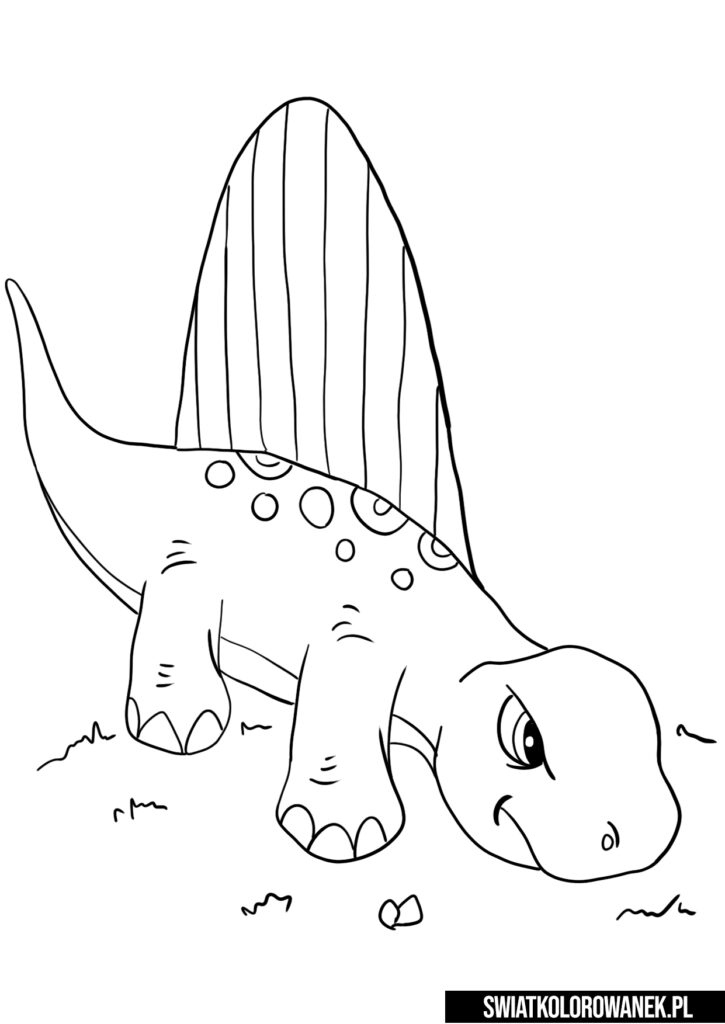 Dinosaurs coloring page for kids