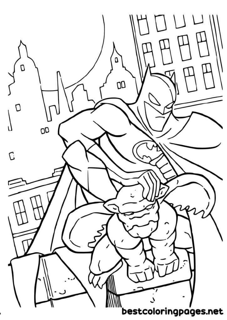Free printable coloring pages Batman