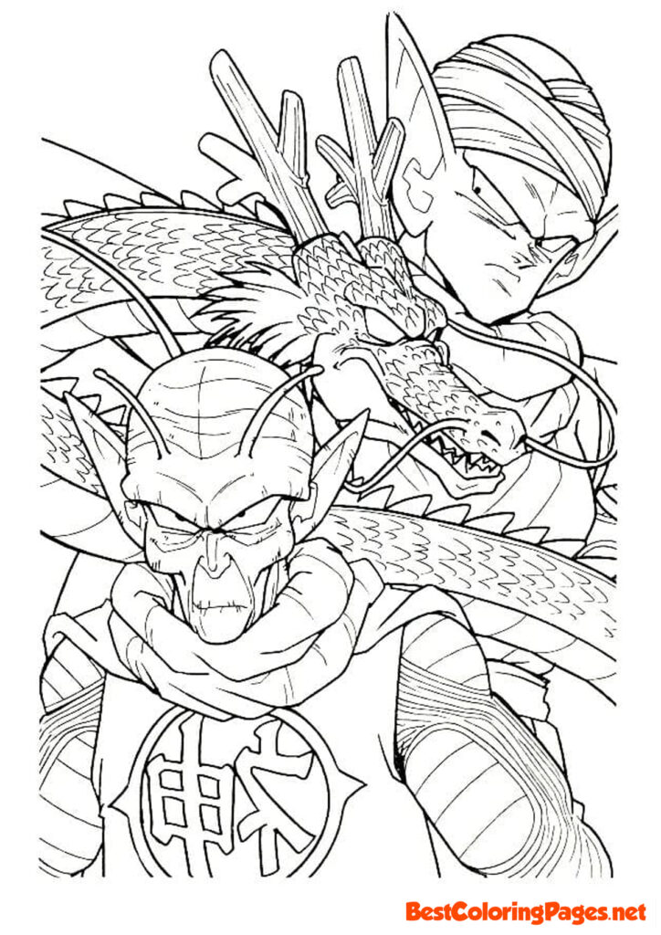 Coloring pages Dragon Ball for kids