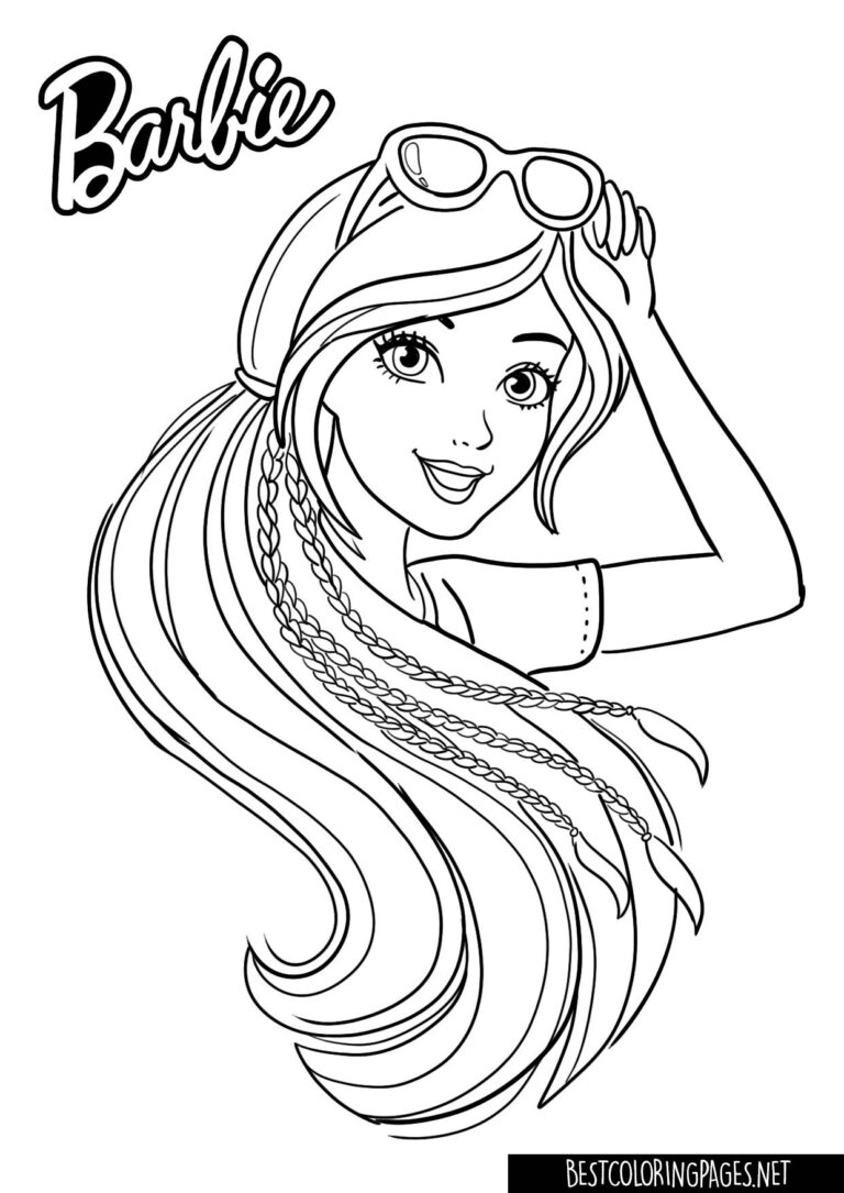 Colouring Page Barbie