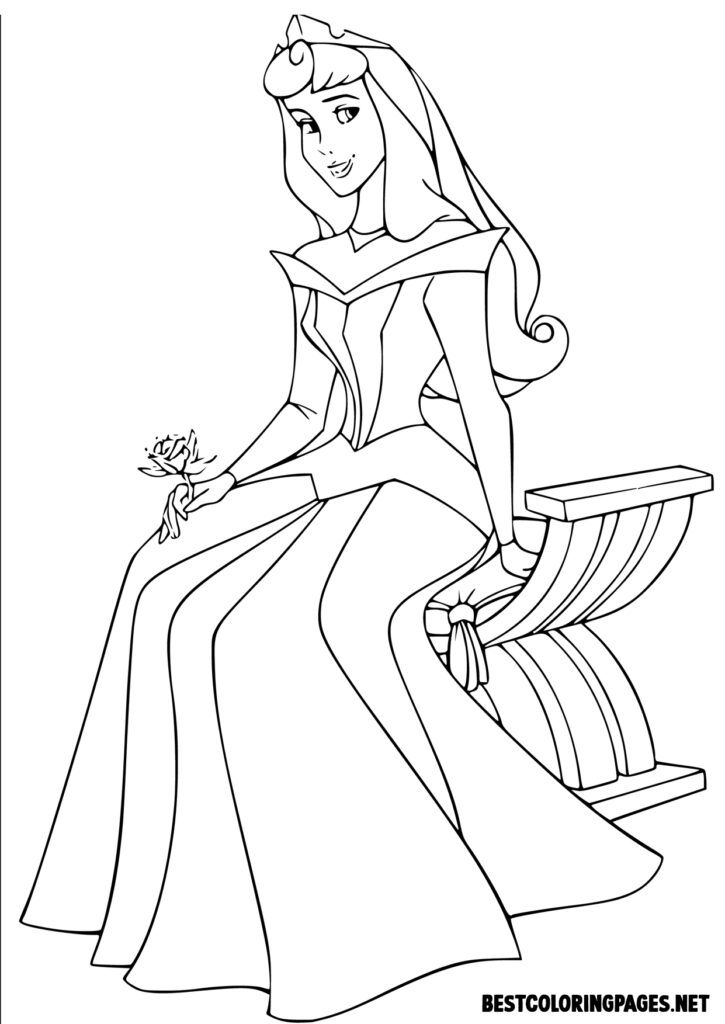 Princesses coloring pages. Colouring Page Princess