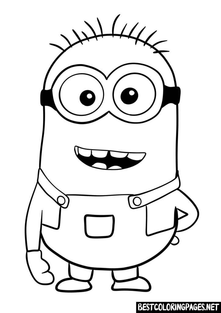 Colouring Sheets Minions - Free printable coloring pages