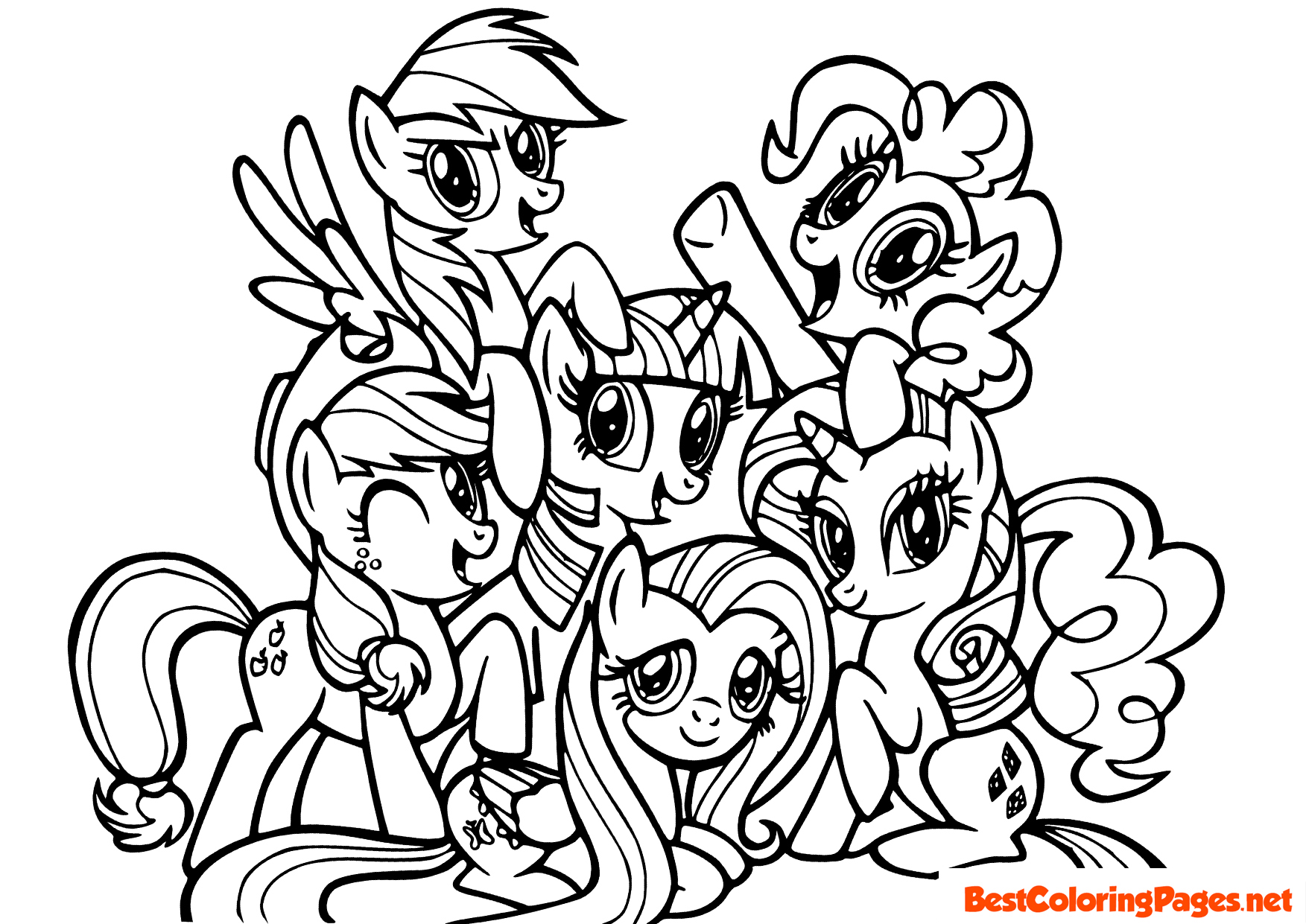 free printable My Little Pony coloring pages