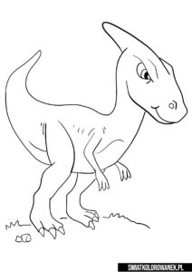 Dinosaur free printable coloring page