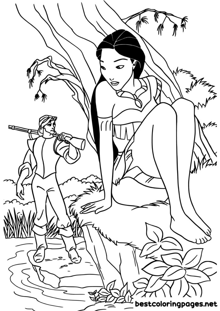 Disney Pocahontas coloring pages
