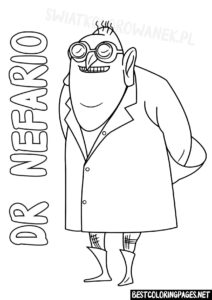 Dr Nefario Minions Coloring Page