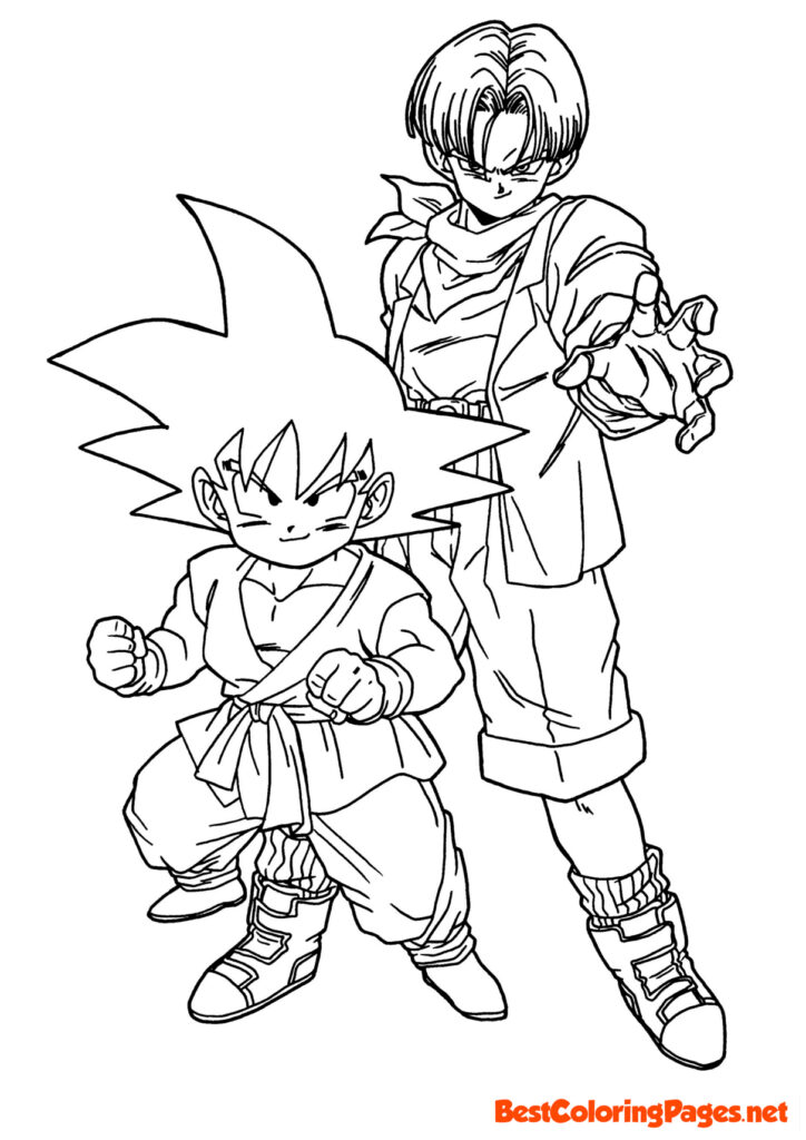 Dragon Ball Z coloring pages