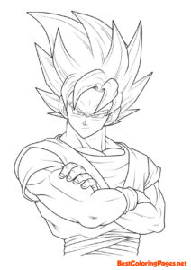 Dragon Ball colouring pages