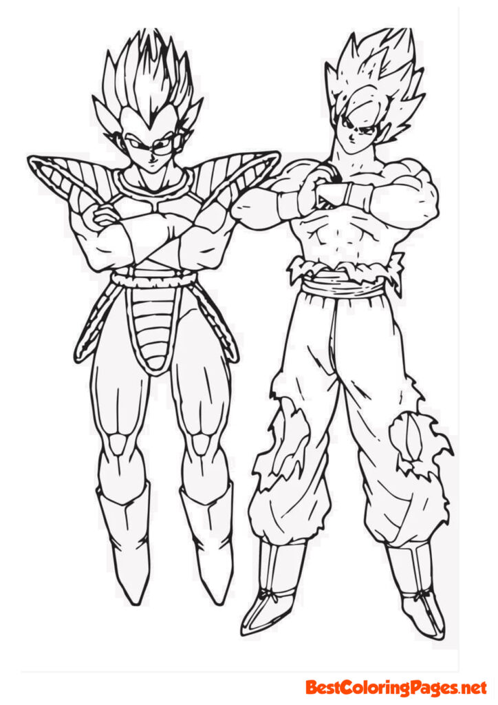 Dragon Ball free online coloring pages
