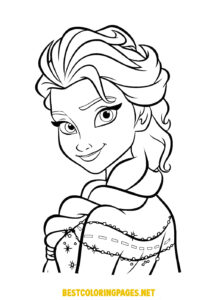 Elsa Frozen II coloring page
