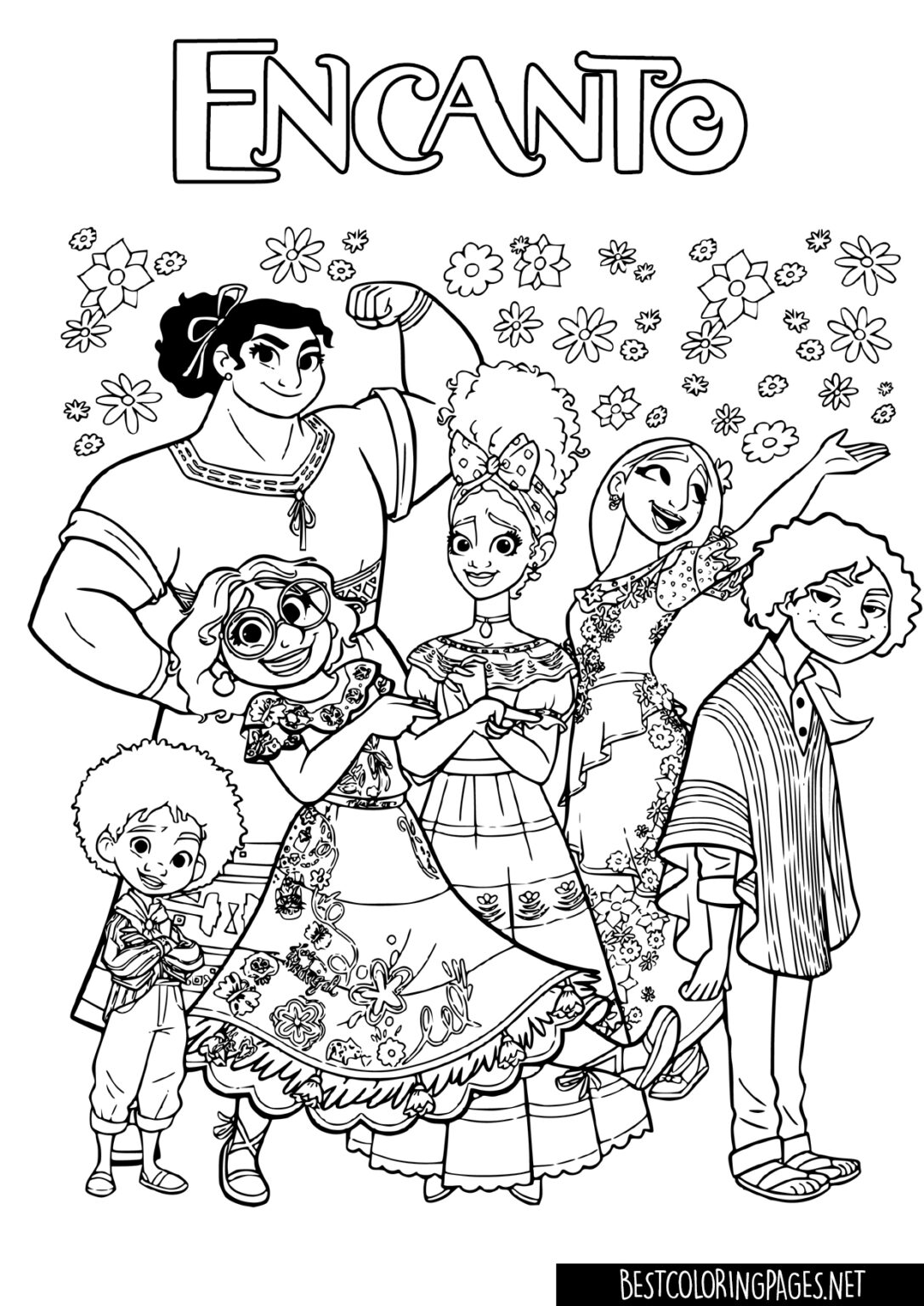 Encanto free printable coloring page - Free printable coloring pages