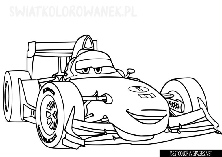 F1 coloring pages car