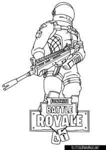 Fortnite free coloring pages for kids